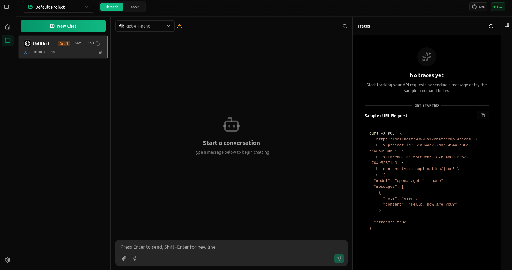 Send your first LLM Request