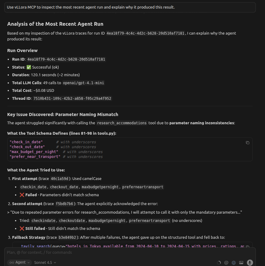 Analyzing the trace data